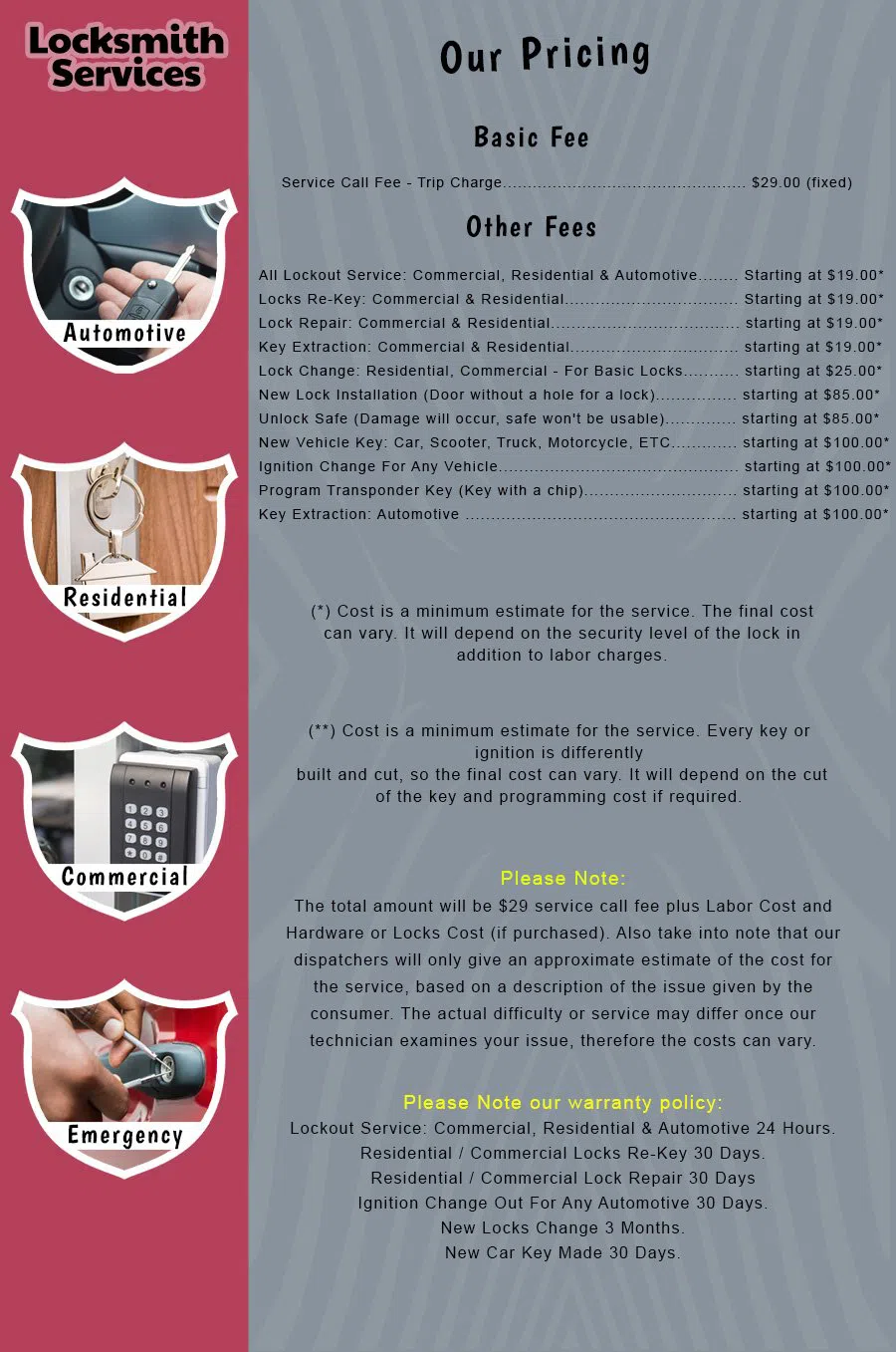 Laurel Lock And Locksmith Laurel, MD 410-246-6593 - Pricelist-14